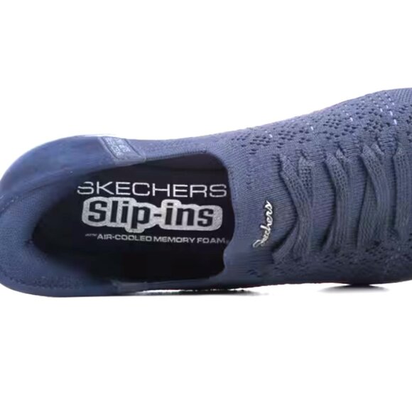 SKECHERS Hands-Free Slip-ins NEW in Box - Navy w/light gray outsole - Size 8 Med - Picture 16 of 16